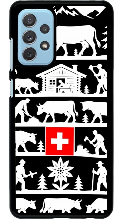 Coque Samsung Galaxy A72 - Poya Suisse 1 noir