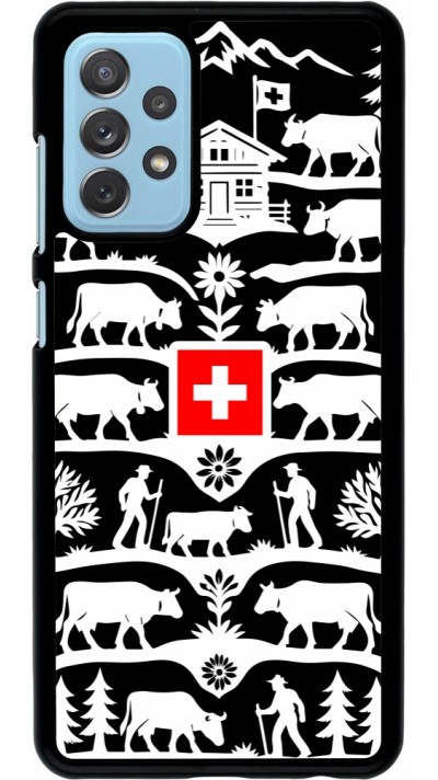 Coque Samsung Galaxy A72 - Poya Suisse 3 noir