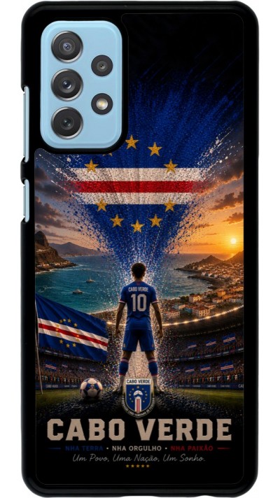 Coque Samsung Galaxy A72 - Football Cap-Vert splash 2026