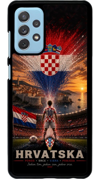 Coque Samsung Galaxy A72 - Football Croatie splash 2026