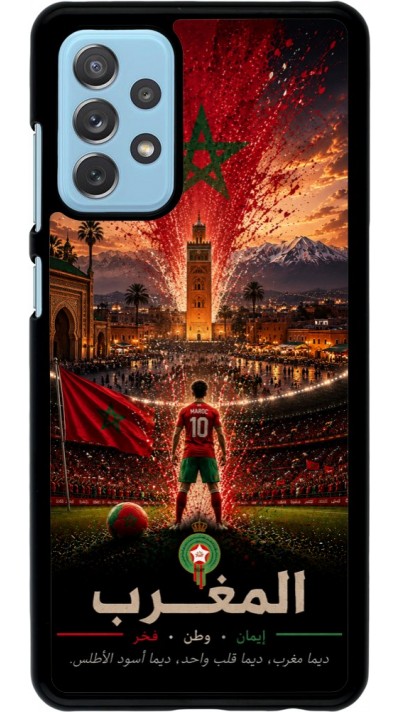 Coque Samsung Galaxy A72 - Football Maroc splash 2026
