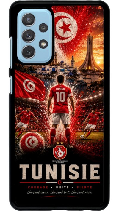 Coque Samsung Galaxy A72 - Football Tunisie splash 2026
