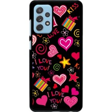 Samsung Galaxy A72 Case Hülle - Valentine 2023 love symbols
