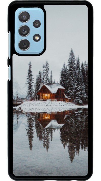 Coque Samsung Galaxy A72 - Winter 25 Winter house forest afternoon