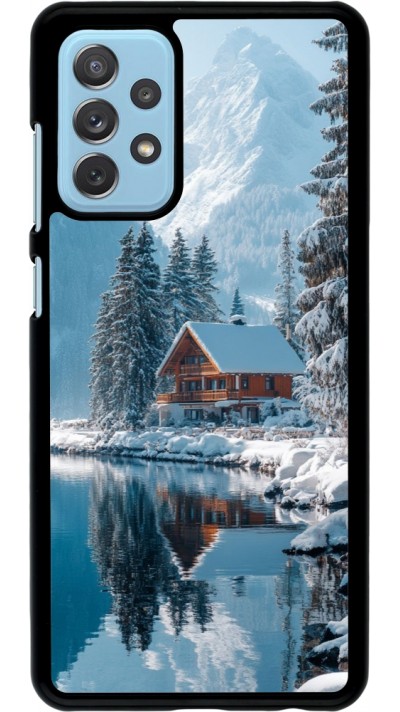 Coque Samsung Galaxy A72 - Winter 25 Winter house forest day