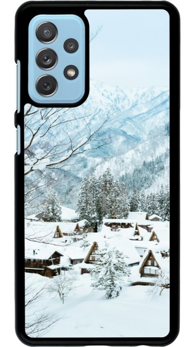 Coque Samsung Galaxy A72 - Winter 25 Winter snowy landscape