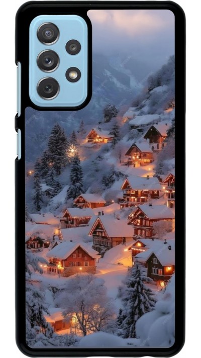 Coque Samsung Galaxy A72 - Winter 25 Winter snowy village