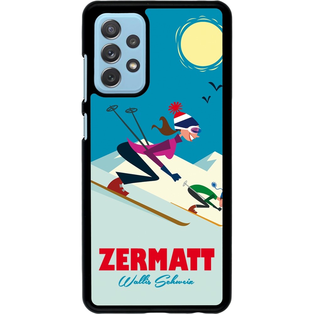 Coque Samsung Galaxy A72 - Zermatt Ski Downhill