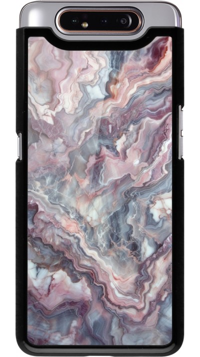 Coque Samsung Galaxy A80 - Marbre violette argentée
