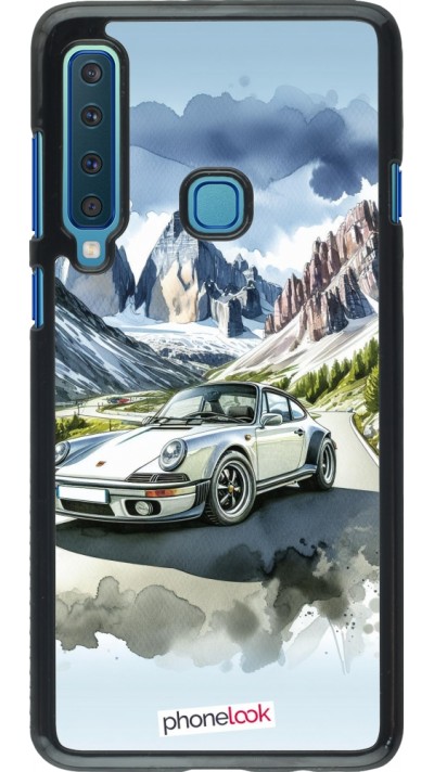 Coque Samsung Galaxy A9 - Porsche 911 Mountain Watercolor