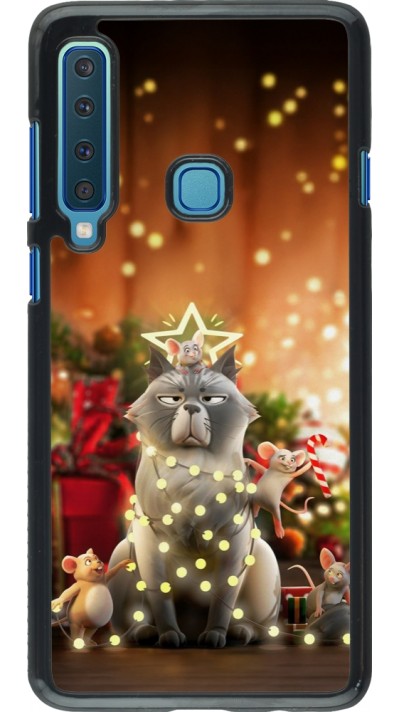 Coque Samsung Galaxy A9 - Christmas 25 Xmas Cat