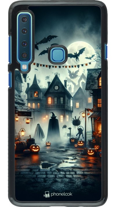 Samsung Galaxy A9 Case Hülle - Halloween Spukstadt Samsung Galaxy A9 Case Hülle - Halloween Spukstadt