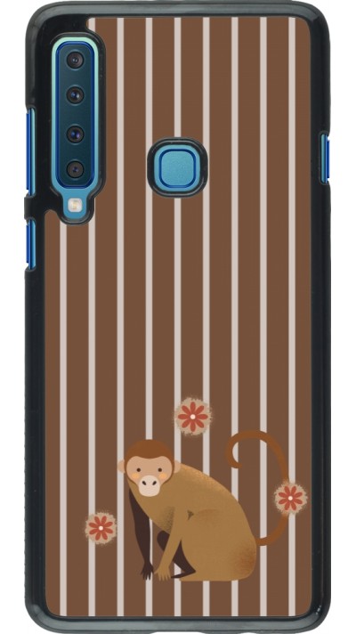 Samsung Galaxy A9 Case Hülle - Monkey with stripes