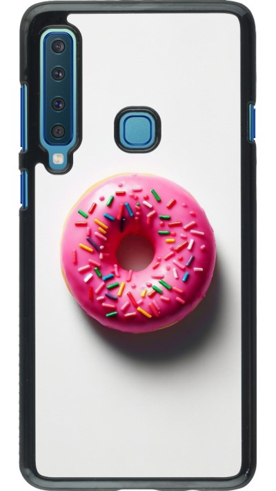 Coque Samsung Galaxy A9 - Weißer Hintergrund, pinker Donut