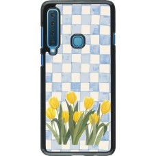 Coque Samsung Galaxy A9 - Blue vichy tulips 2026