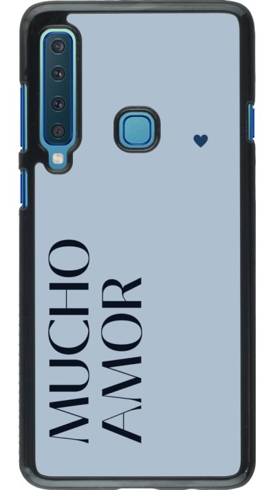 Coque Samsung Galaxy A9 - Valentine 2024 mucho amor azul