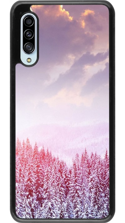 Coque Samsung Galaxy A90 5G - Winter 22 Pink Forest