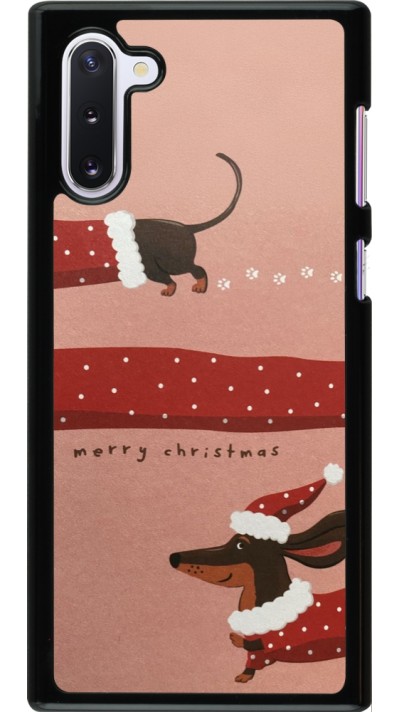 Coque Samsung Galaxy Note 10 - Christmas 25 Teckel Merry Xmas