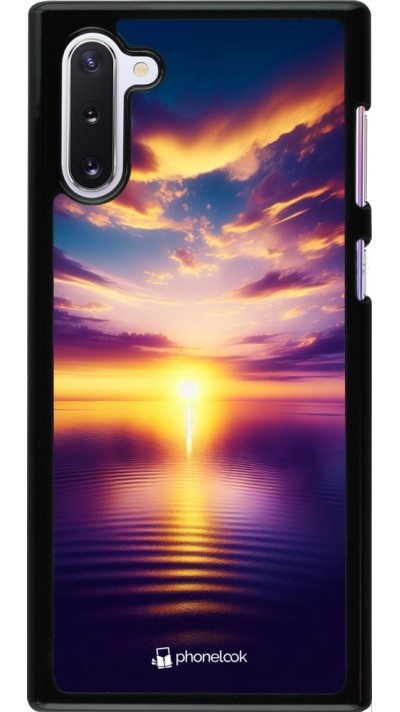 Coque Samsung Galaxy Note 10 - Coucher soleil jaune violet