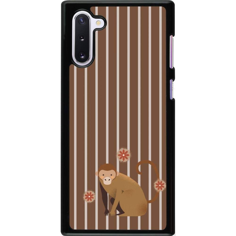 Samsung Galaxy Note 10 Case Hülle - Monkey with stripes
