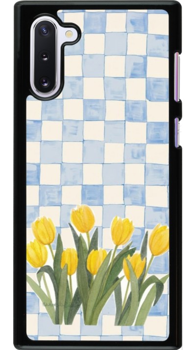 Coque Samsung Galaxy Note 10 - Blue vichy tulips 2026
