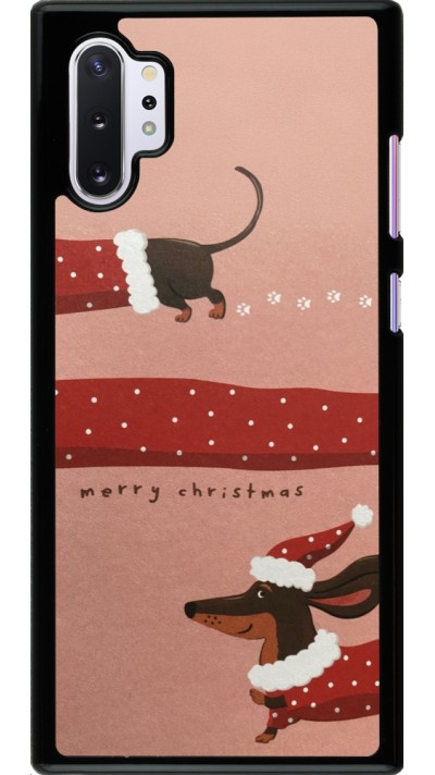 Coque Samsung Galaxy Note 10+ - Christmas 25 Teckel Merry Xmas