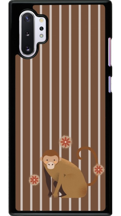 Samsung Galaxy Note 10+ Case Hülle - Monkey with stripes