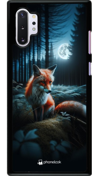 Coque Samsung Galaxy Note 10+ - Renard lune forêt