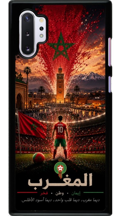 Coque Samsung Galaxy Note 10+ - Football Maroc splash 2026