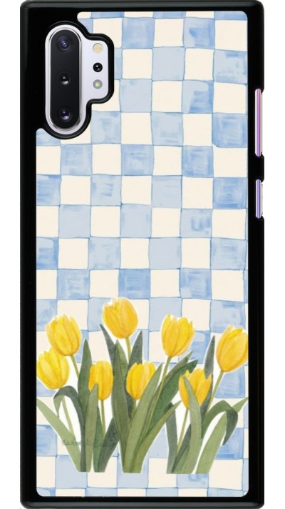 Coque Samsung Galaxy Note 10+ - Blue vichy tulips 2026