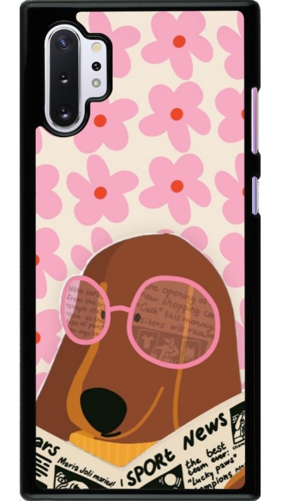 Coque Samsung Galaxy Note 10+ - Dog with newspaper 2026