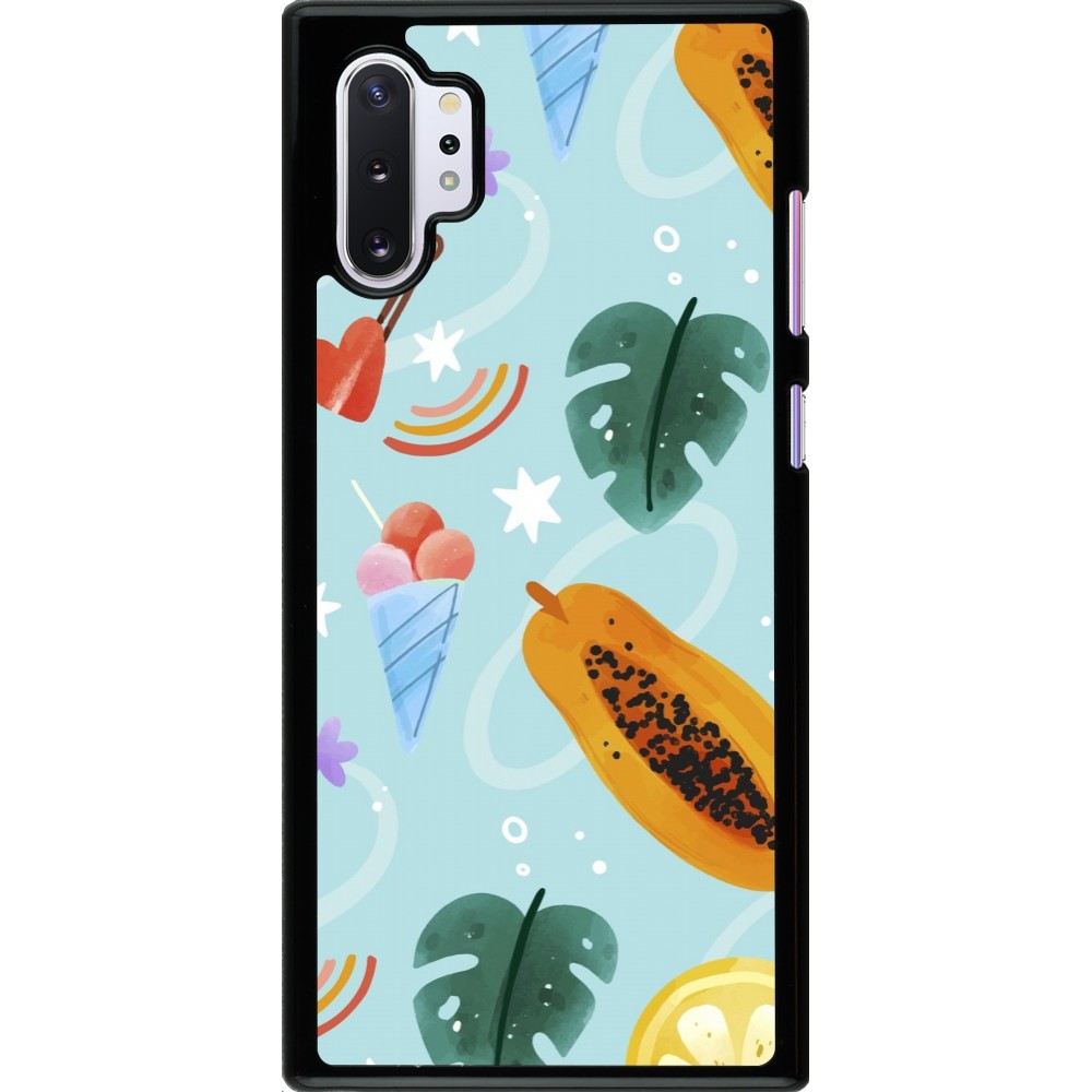 Coque Samsung Galaxy Note 10+ - Summer 2025 Pattern papaya