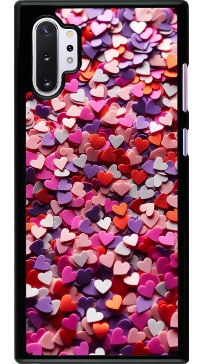 Samsung Galaxy Note 10+ Case Hülle - Valentin 2025 Konfetti