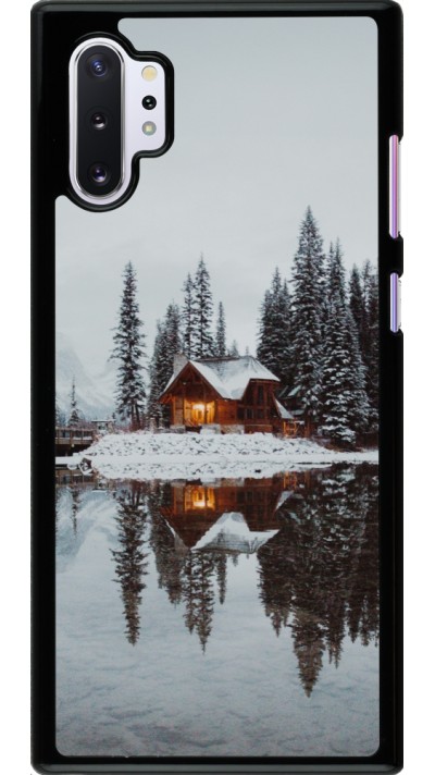 Coque Samsung Galaxy Note 10+ - Winter 25 Winter house forest afternoon