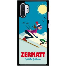 Samsung Galaxy Note 10+ Case Hülle - Zermatt Ski Downhill