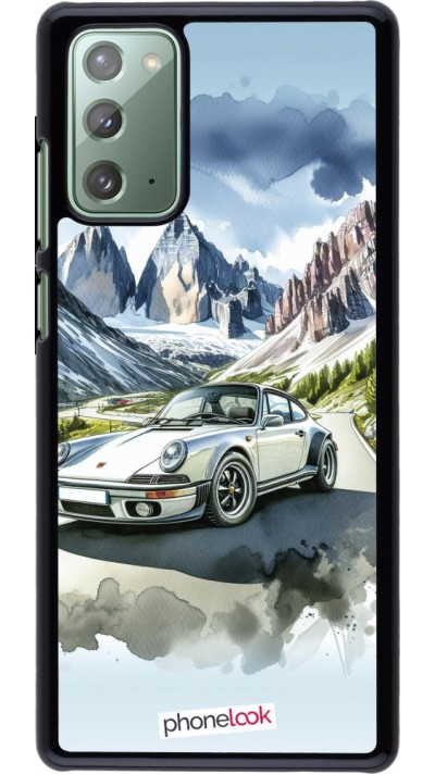 Samsung Galaxy Note 20 Case Hülle - Porsche 911 Berg Aquarell