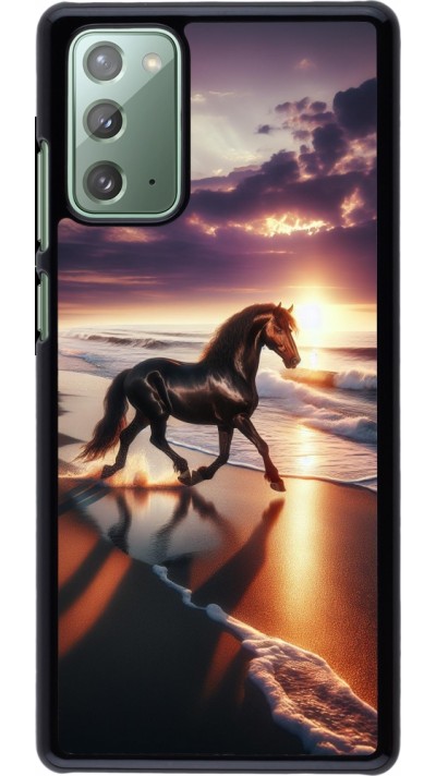 Samsung Galaxy Note 20 Case Hülle - Pferd majestätisch Strand