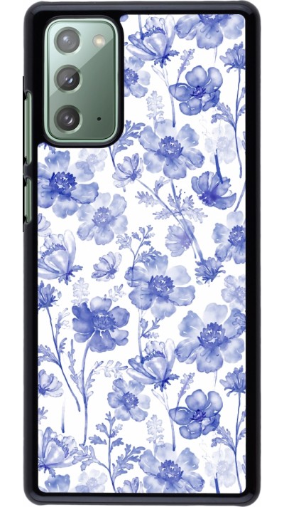 Coque Samsung Galaxy Note 20 - Spring 23 watercolor blue flowers