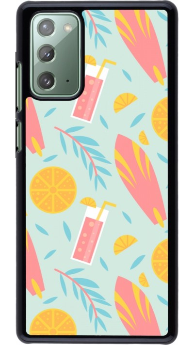 Coque Samsung Galaxy Note 20 - Summer 2025 Pattern citron