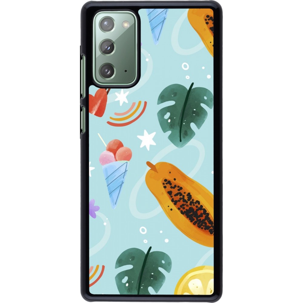Coque Samsung Galaxy Note 20 - Summer 2025 Pattern papaya