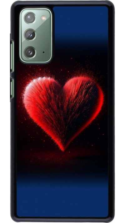 Samsung Galaxy Note 20 Case Hülle - Valentin 2025 rotes Herz