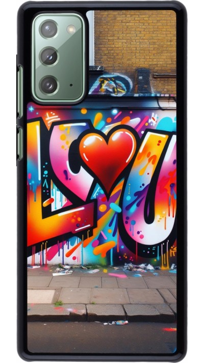 Samsung Galaxy Note 20 Case Hülle - Valentin 2025 Liebe U Tag