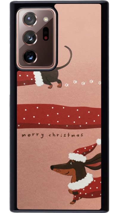 Coque Samsung Galaxy Note 20 Ultra - Christmas 25 Teckel Merry Xmas