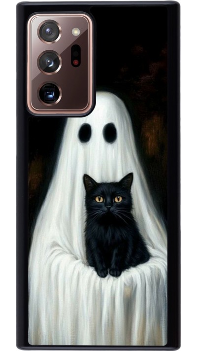 Coque Samsung Galaxy Note 20 Ultra - Halloween 2025 Ghost with black cat