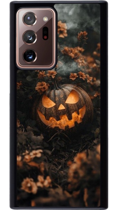 Coque Samsung Galaxy Note 20 Ultra - Halloween 2025 Pumpkin with flowers