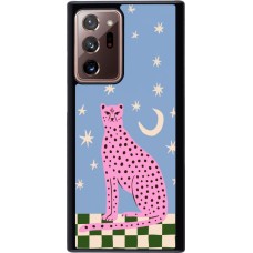 Coque Samsung Galaxy Note 20 Ultra - Pink leopard with stars 2026
