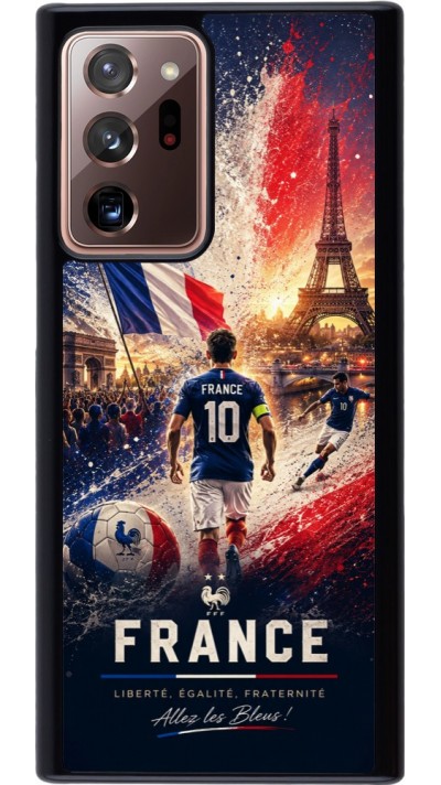 Coque Samsung Galaxy Note 20 Ultra - Football France splash 2026