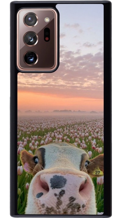 Coque Samsung Galaxy Note 20 Ultra - Cow with tulips 2026
