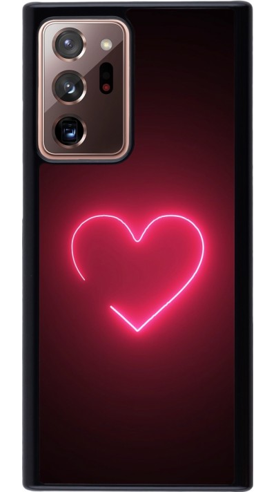 Coque Samsung Galaxy Note 20 Ultra - Valentine 2023 single neon heart