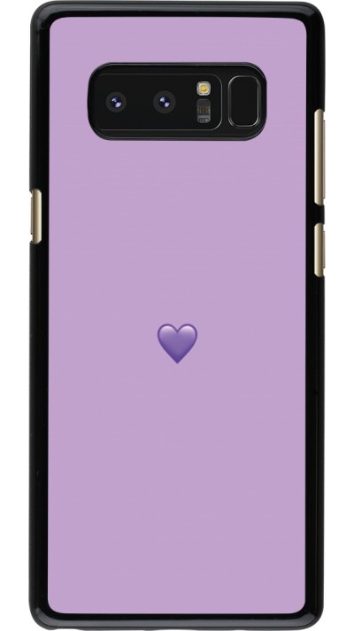 Coque Samsung Galaxy Note8 - Valentine 2023 purpule single heart
